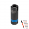 Klein Tools 3-in-1 Slotted Impact Socket, 12-Point, 3/4 and 9/16-Inch- 66031 with Free Marker Set 